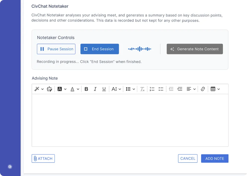 Collaborative Notes & Cross-Team Visibility