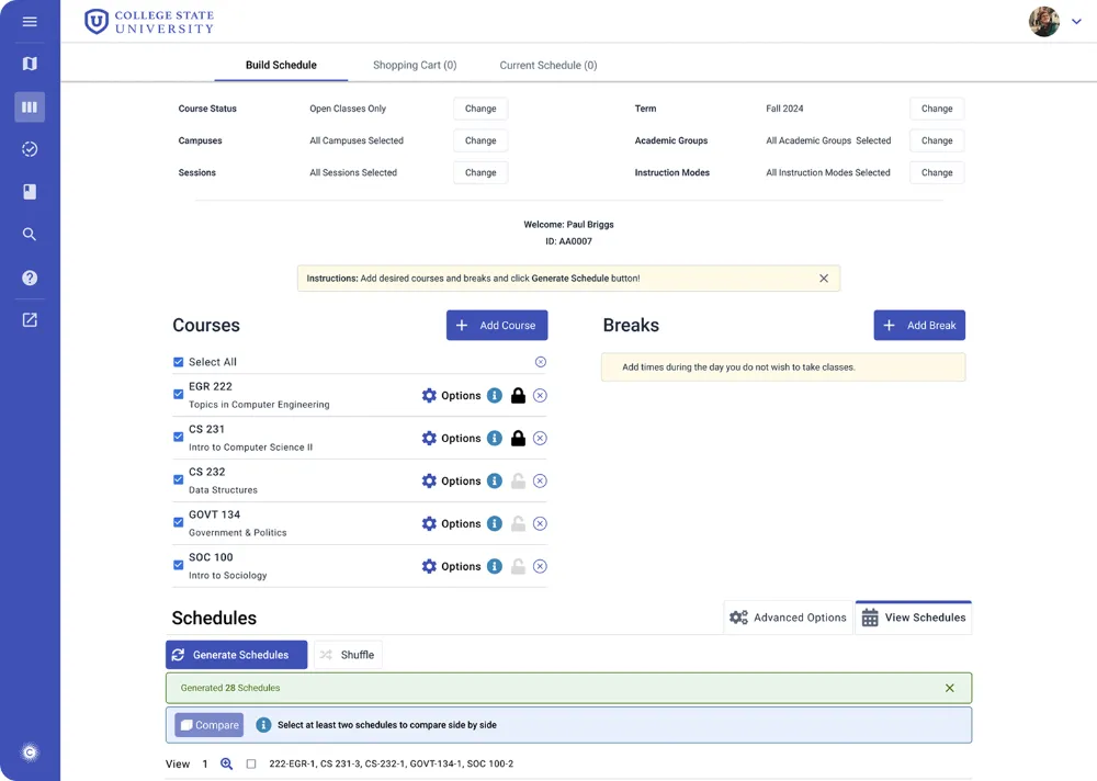 Dynamic Student Lists